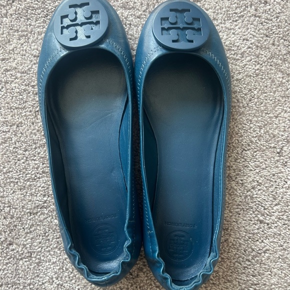 Tory Burch Women's Blue Ballet Flats - Picture 1 of 7